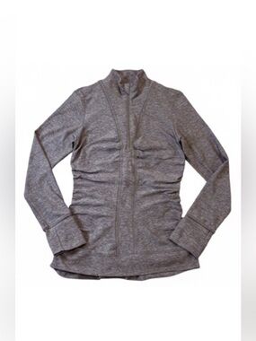 Lululemon Cypress Kiss Half Zip in Heathered Lunar Rock